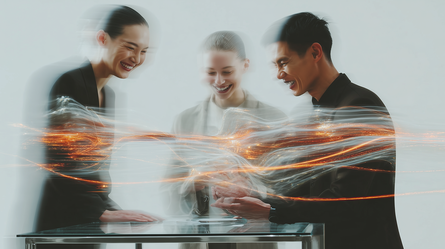 Conceptual visual contrasting outsourced versus in-house AI marketing capability