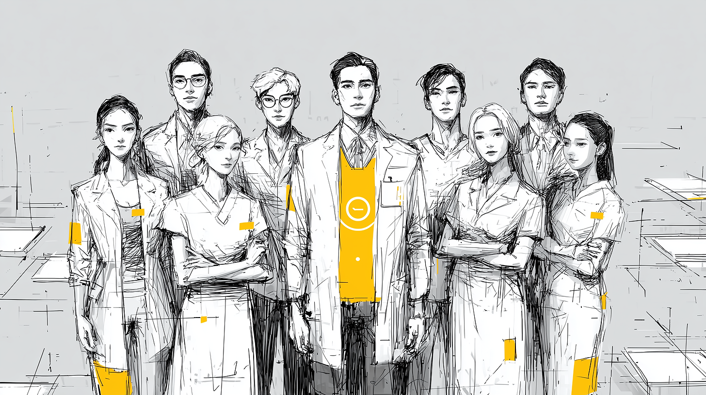 Visual of a patient weighing trust in an AI healthcare tool